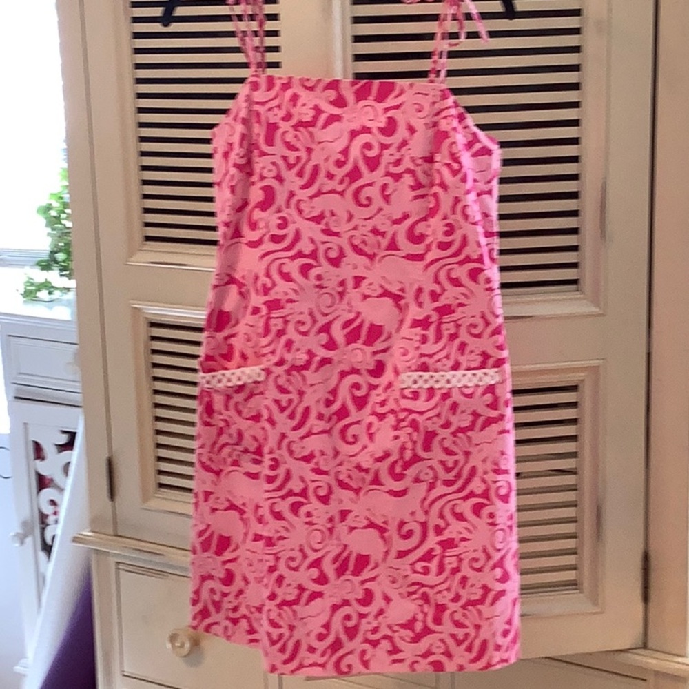 Lilly Pulitzer Vibrant Pink Dress with Pockets